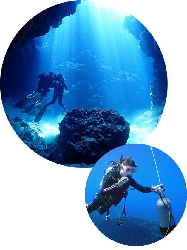 沖縄ダイビングライセンス講習専門店KAHANAが開催するPADIディープダイバーSP