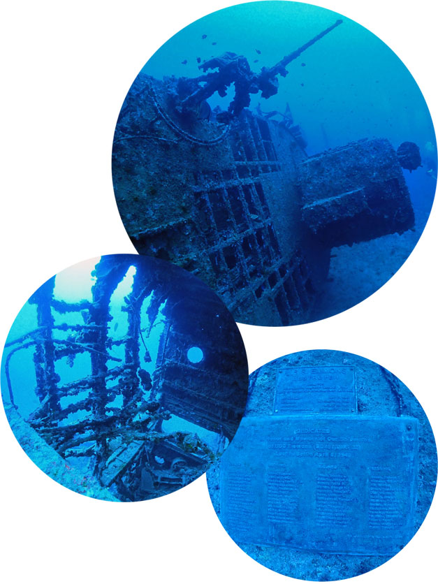 沖縄ダイビングショップKAHANAが開催するUSS EMMONS(エモンズ)沈船ダイビング