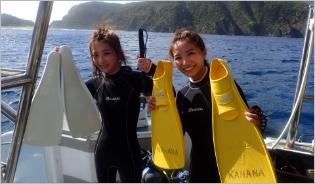 沖縄ダイビングショップKAHANAの常連様とFUNダイビング